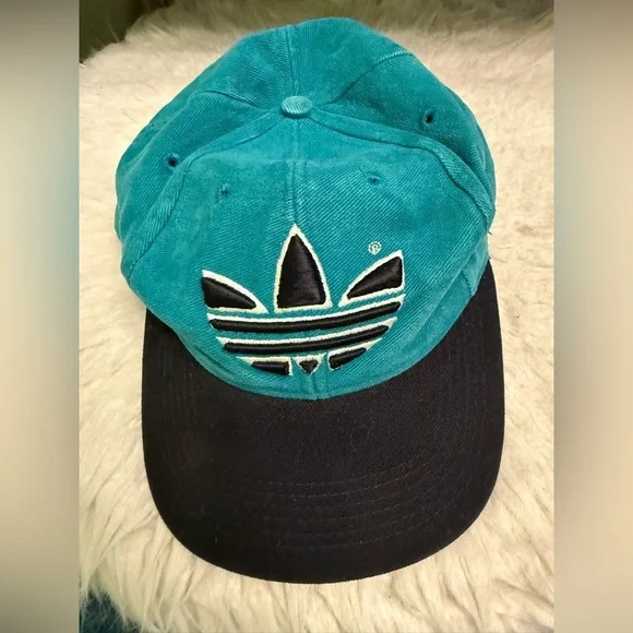 Adidas Blue and Black Corduroy Cap - Picture 1 of 7